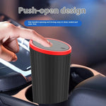 Car Trash Can Supplies Compact ABS Car Garbage Bin with Lid Vehicle Interior Trash Organizer