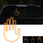 Funny LED Gesture Car Light with Remote – 176 LEDs, Amber Legal Signal, Funny Road Rage Sign for Cars