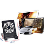 Universal Mobile Phone Cooling Radiator | Adjustable Desktop Cooling Stand with 8cm Fan for Phones & Tablets