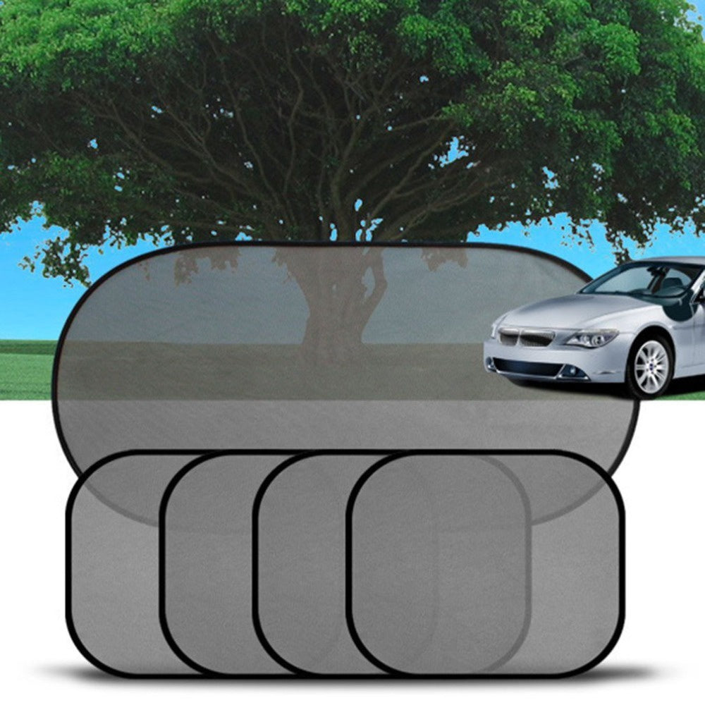 Side Window Sunshade Pack of 5 Mesh Car Shades for UV Protection, Cool Interior, Universal Fit for Car, Truck, SUV, Van