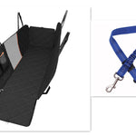 Dog Car Seat Cover with Mesh Window Waterproof Hammock Pet Carrier Protector for Rear Seat Travel