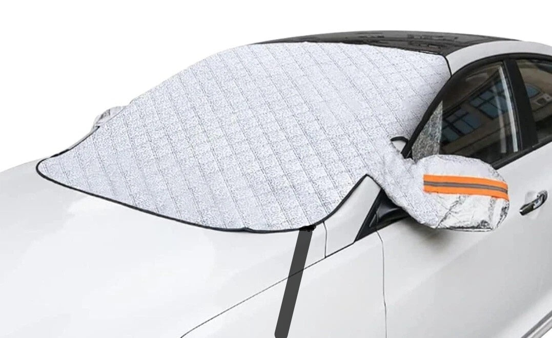 9 Magnetic Car Windscreen Cover Frost, Ice, Snow & UV Protection, Windshield & Mirror Protector, Easy Install, Universal Fit