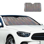 Laser Car Sunshade Light Board Aluminum Sun Block, UV Protection, Heat Insulator for Hatchback, Sedan & SUV