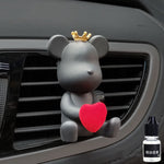Car Air Conditioner Perfume Accessories Bear-Shaped Car Fragrance Mounted Auto Air Outlet Decoration