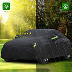 Oxford Cloth Fleece-Lined Car Sunshade Thickened Aluminum Foil Car Cover for UV Protection, Waterproof & Heat Insulation
