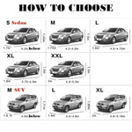 Oxford Cloth Fleece-Lined Car Sunshade Thickened Aluminum Foil Car Cover for UV Protection, Waterproof & Heat Insulation