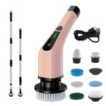 CLE-01 Electric Spin Scrubber 3-Level Extendable Cordless Cleaning Brush IPX6 Waterproof Bathroom & Kitchen Cleaner