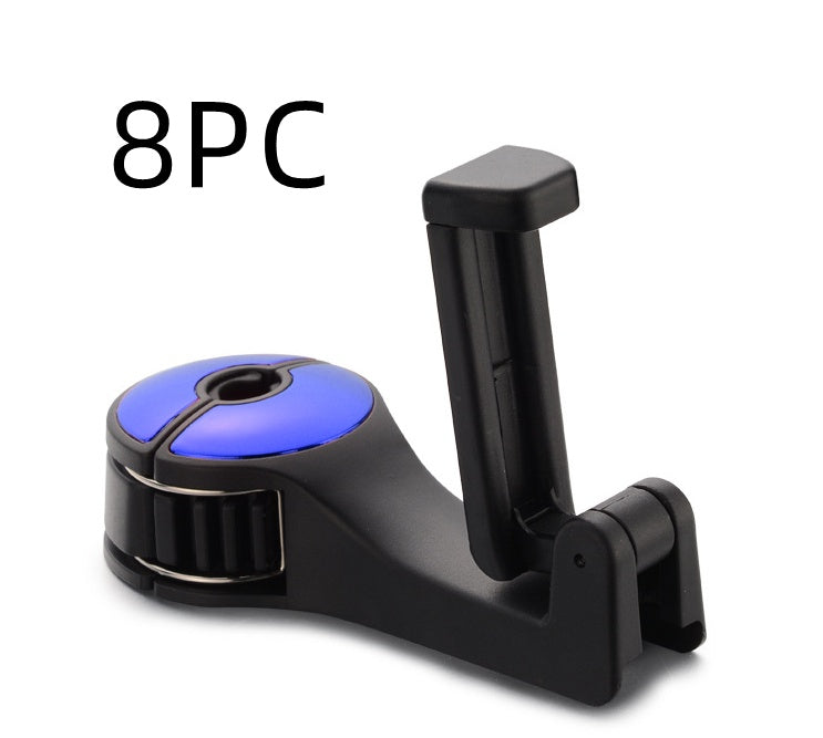 360° Rotating Car Seat Headrest Hook | Universal Car Interior Hook Hanger for Bags, Clothes & Accessories | Space-Saving Organizer