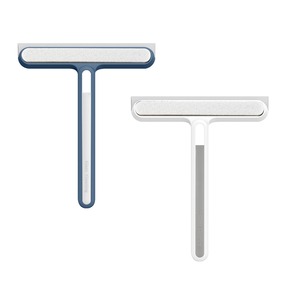 4-in-1 Glass Cleaning Wiper Tool | Windshield, Window, Mirror & Shower Dust Removal Brush with Sponge & Rubber Squeegee