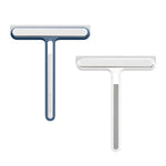 4-in-1 Glass Cleaning Wiper Tool | Windshield, Window, Mirror & Shower Dust Removal Brush with Sponge & Rubber Squeegee