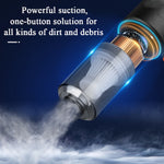 Mini Car Vacuum Cleaner | Wireless Portable Auto Cleaner with Strong Suction for Car & Home Cleaning