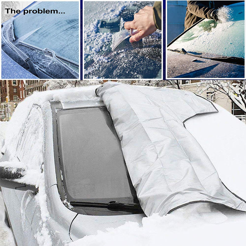Car Snow Cover for Windshield Magnetic Frost Guard & Sun Shade Winter Ice Protection for Cars & SUVs