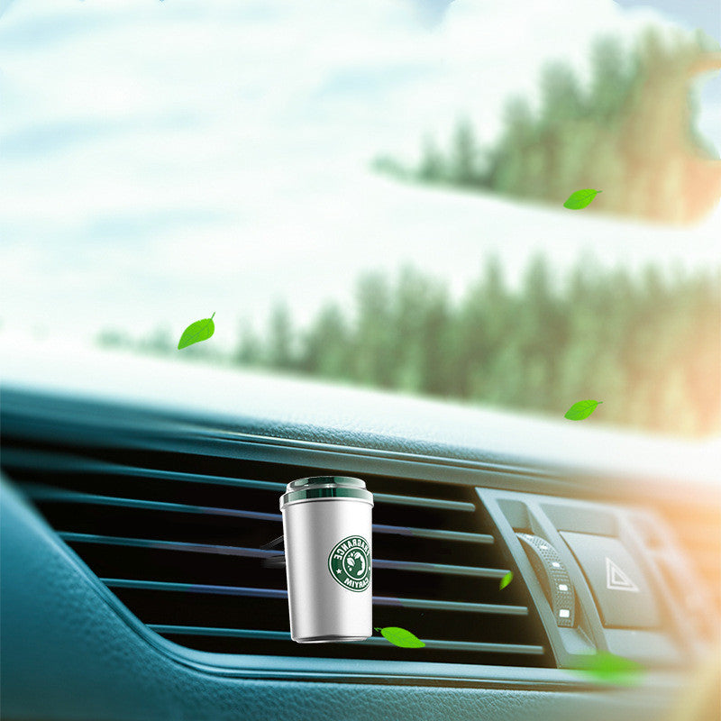 Interior Gulong Men’s Car Fragrance Accessories – Solid Alloy Perfume Seat with Natural Plant Extract Scent