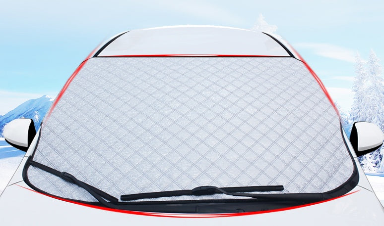 Car Snow Block Windshield Cover Winter Frost Guard & Antifreeze Sun Shade Ice, Snow & UV Protection