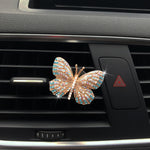 Butterfly Diamond Car Perfume Clip Air Vent Aromatherapy & Decorative Car Accessory Multi-Flavor Fragrance