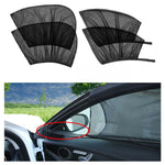 Car Side Window Sunshade Mesh Cover Front & Rear UV Protector, Anti-Mosquito, Insulation & Privacy Screen for Cars, SUVs, Vans