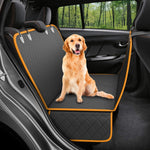 Dog Car Seat Cover with Mesh Window Waterproof Hammock Pet Carrier Protector for Rear Seat Travel