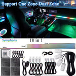 Lifto Dynamic In-Car RGB Ambient Lighting – Universal Mesmerizing Color Effect Light Kit
