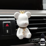Car Air Conditioner Perfume Accessories Bear-Shaped Car Fragrance Mounted Auto Air Outlet Decoration