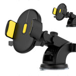 Long Rod Telescopic Car Phone Holder Dashboard Suction Cup Mount 360° Adjustable Car Mobile Stand