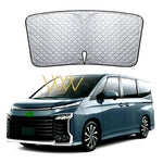 Car Front Windshield Sunshade Cover Silver Reflective Heat Shield for UV Protection & Cooling