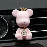Car Air Conditioner Perfume Accessories Bear-Shaped Car Fragrance Mounted Auto Air Outlet Decoration