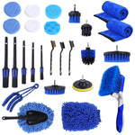 26-Piece Pro Car Detailing Kit Interior & Exterior Cleaning Set with Drill Brushes, Pads, Towels & Accessories