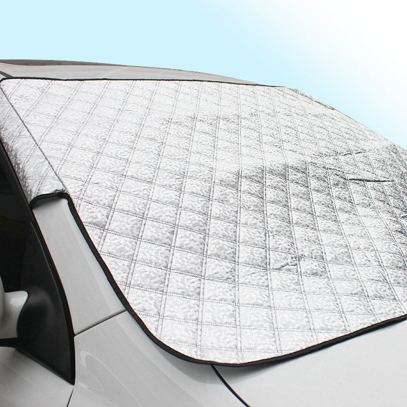 Car Windscreen Cover Anti-Snow, Frost, Ice & UV Protection, Dust & Heat Shield, Universal Fit, Large Car Sun & Snow Protector