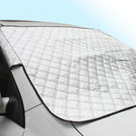 Car Windscreen Cover Anti-Snow, Frost, Ice & UV Protection, Dust & Heat Shield, Universal Fit, Large Car Sun & Snow Protector