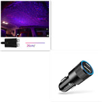 Car Interior Starry Light USB Ambient Ceiling Projector 360° Rotating Night Sky Lamp