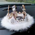 Car Dashboard Perfume Seat Anti-Slip Pad Fluffy Feather Mat Stylish Car Interior Decoration for Women