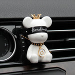 Car Air Conditioner Perfume Accessories Bear-Shaped Car Fragrance Mounted Auto Air Outlet Decoration