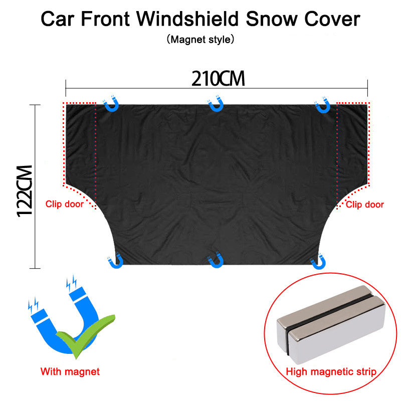 Car Snow Cover for Windshield Magnetic Frost Guard & Sun Shade Winter Ice Protection for Cars & SUVs