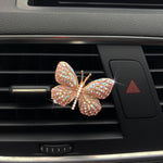 Butterfly Diamond Car Perfume Clip Air Vent Aromatherapy & Decorative Car Accessory Multi-Flavor Fragrance