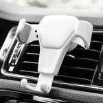 Car Mobile Phone Holder Leather Gravity Bracket | Universal Auto Air Vent Mount | Hands-Free Car Phone Support