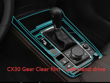 Car Interior Decoration Accessories – TPU Transparent Protective Film for Dashboard, Gear & Door Panels