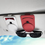 Car Glasses Holder Universal Sun Visor Sunglasses Clip & Card Holder Auto Interior Organizer