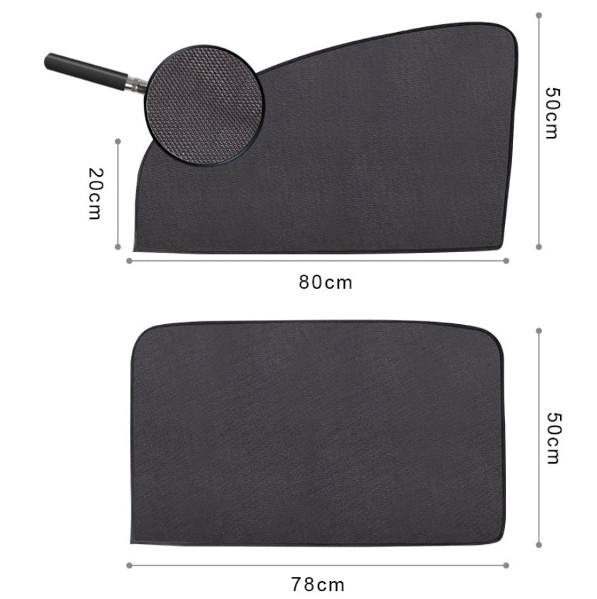 Magnetic Absorption Car Shade Magnetic Mesh Window Curtain for UV Protection & Privacy