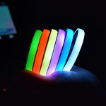 Colorful LED Car Cup Holder Coaster Solar & USB Charging Non-Slip Light-Up Ambient Car Interior Atmosphere Light