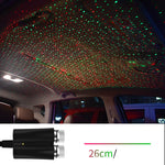 Car Interior Starry Light USB Ambient Ceiling Projector 360° Rotating Night Sky Lamp