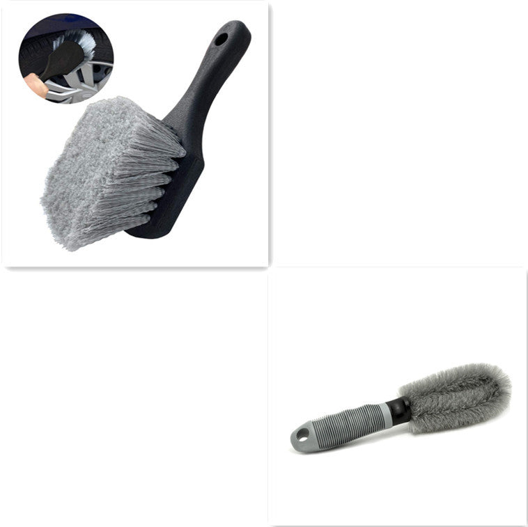 Car Wash Tool Brush | Short Handle Car Tire Cleaning Brush | Wheel Cleaning Brush for Rims & Auto Detailing