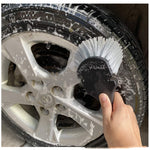 Car Wash Tool Brush | Short Handle Car Tire Cleaning Brush | Wheel Cleaning Brush for Rims & Auto Detailing