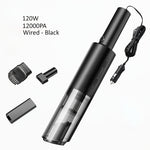 lifto Car Vacuum Cleaner 120W Handheld Rechargeable for Interior and Home Cleaning