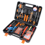 Car Portable Hardware Tool Set 32-Piece Electrician & Household Repair Kit Digital Multimeter, Screwdrivers & More
