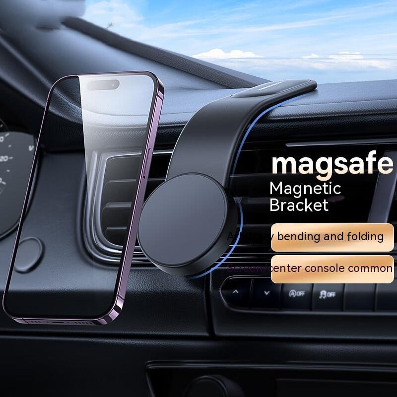 Magnetic 15W Wireless Car Charger | Bendable Dashboard Phone Holder | MagSafe Compatible Car Mount for iPhone