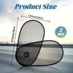 Car Window Shades – Breathable Stretch Sunshade for Baby & Passengers | UV Protection, Heat Block, Easy Install