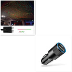 Car Interior Starry Light USB Ambient Ceiling Projector 360° Rotating Night Sky Lamp