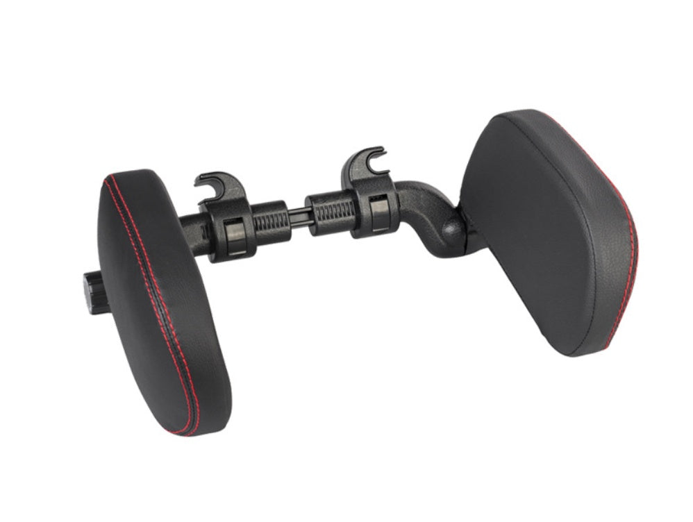 Adjustable Car Headrest Pillow | PU Leather Neck Support Cushion for Travel | Universal Soft Car Seat Sleep Headrest