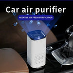Portable Car Air Purifier Negative Ion Generator for Dust, Smoke, Odor & Formaldehyde Removal Home & Car Freshener