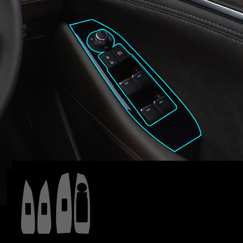 Car Interior Decoration Accessories – TPU Transparent Protective Film for Dashboard, Gear & Door Panels